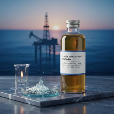 Lubrificantes de exploração de gás solúveis em água e água do mar concebidos com um ponto de inflamação elevado para apoiar e assegurar a segurança das atividades de perfuração